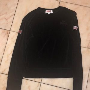 A RARE lonsdale London vintage velvet shirt